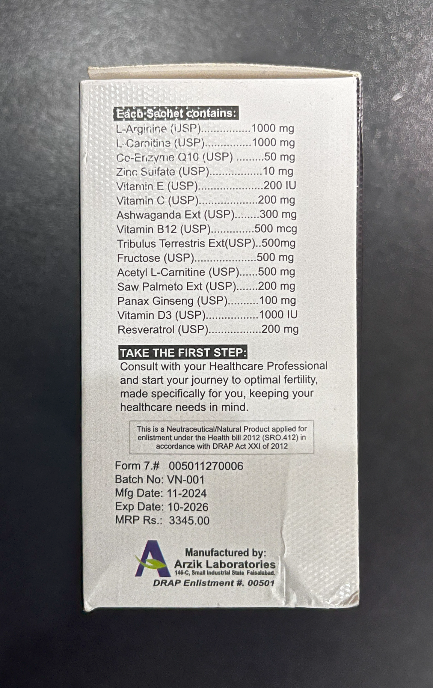 VigorNex - Male Fertility Supplement